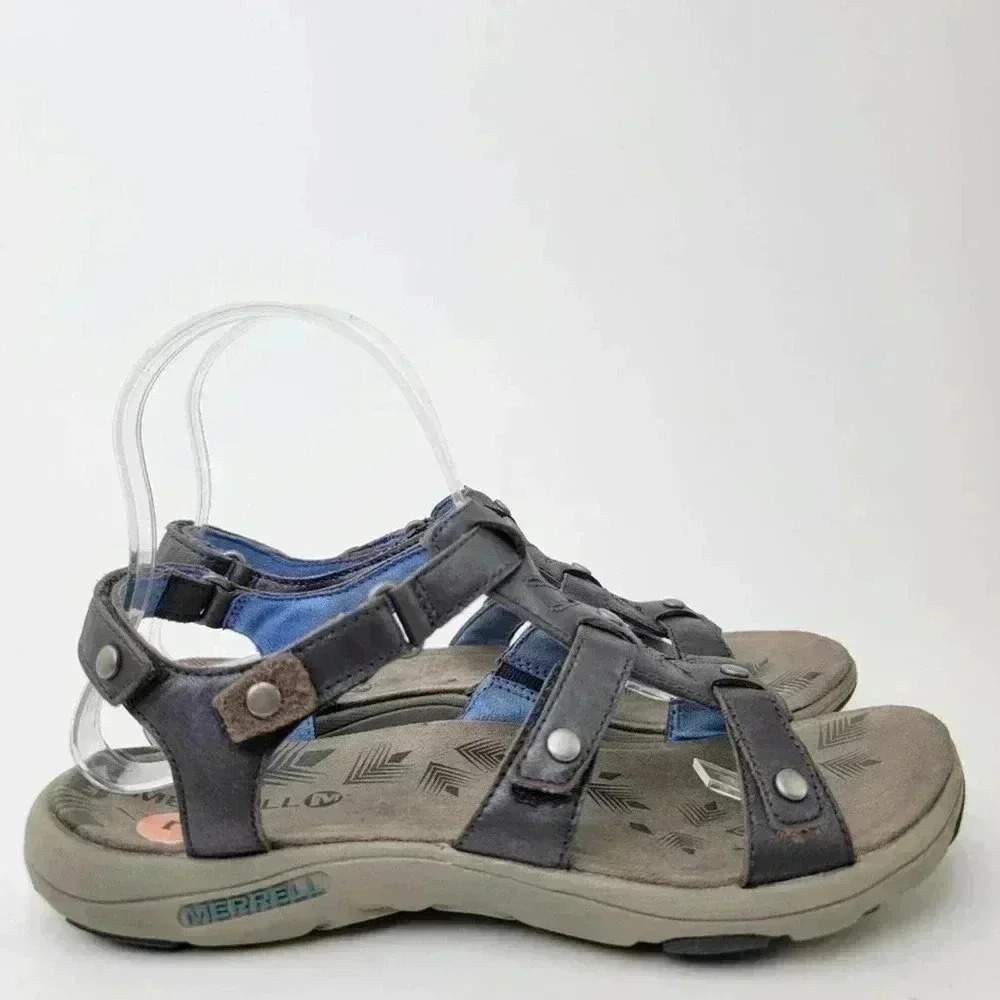 Merrell Cement Adhera Leather Hiking Sandals - 7 - Picture 6 of 8